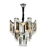 Candelabru Modern Ø450 mm, 7 Becuri E27, Design Elegant – Model 78012-450 CH - imagine 3