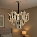 Candelabru Modern Ø450 mm, 7 Becuri E27, Design Elegant – Model 78012-450 CH - imagine 2