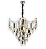 Candelabru Modern Ø780 mm, 18 Becuri E27, Design Chrom, H656 mm – Model 78012-780 CH - imagine 3