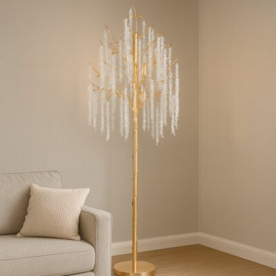 Lampadar Decorativ Tip Copac, 6xE27, 1750 mm, Design Modern – Model 68253-6L A