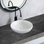 Lavoar Ceramic Premium Rotund – Bazin de Artă 40×40×13CM – Model HY8002MW
