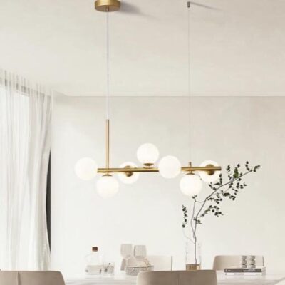 Lustră DX1027-7 GD, Design Modern, 7 Fasunguri G9, Finisaj Auriu