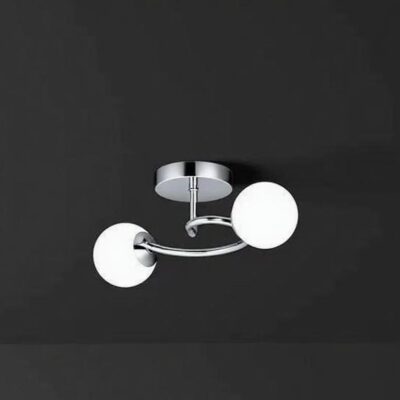 Lustră 6655-2 Crom, 2 Socluri E27, Design Modern, 510×230×240 mm