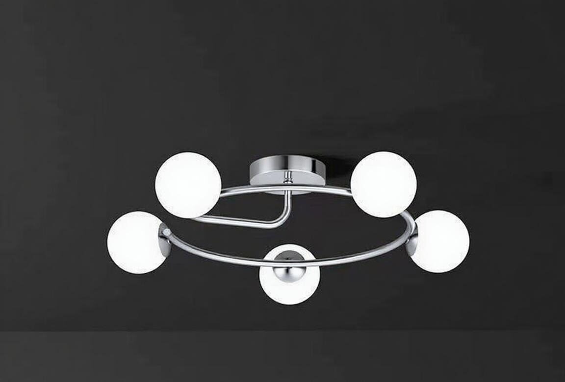 Untitled - 2025-11-25T133049.157 Lustră 6655-5 Crom, 5 Socluri E27, Design Modern, 630×630×240 mm - imagine 1