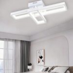 Lustră 5701 WH cu Telecomandă, 50×2W, 3 Culori de Lumină, 560×250×110 mm