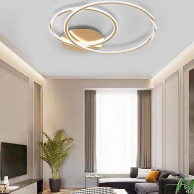 Lustră LED cu telecomandă – Cod G3936-300+400 GD (75×2W)