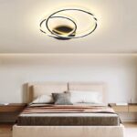 Lustră LED cu telecomandă – Cod G3936-300+400 BK (75×2W)