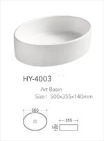 Lavoar Aplicat Modern Line 50×35.5CM – HY-4003 - imagine 3