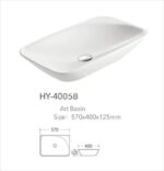Lavoar Aplicat Modern Line 57×40CM – HY-4005B - imagine 3