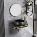 Lavoar Ceramic Premium 039B – 65.5×37×8 cm, Design Modern Oval, Finisaj Lucios