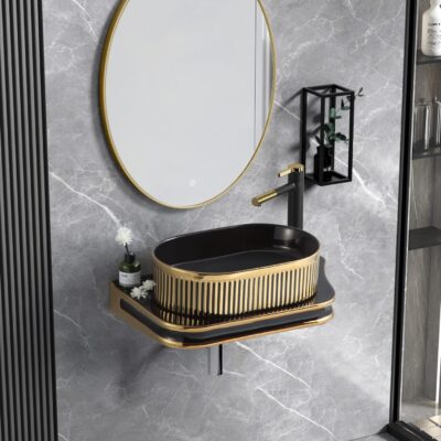 Lavoar Ceramic Premium 044 – 65.5×37×8 cm, Design Modern & Finisaj Lucios