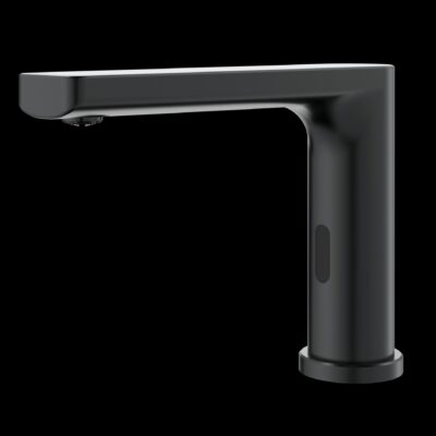 Baterie Lavoar cu Senzor 1201G – Negru Mat, Activare Automată, Design Premium