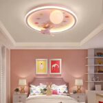 Lustră LED pentru Camera Copiilor, Design Fetiță cu Balon, Ø540 mm, 3 Culori de Lumină