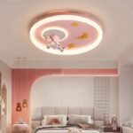 Lustră LED pentru Camera Copiilor, Design Unicorn, Ø550 mm, 3 Culori de Lumină