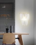 Aplică Model 5866-2 – Textură Sticlă & Metal, 2x E27, Auriu