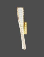 Aplică LED Model B75-500 – Textură Cristal, 3 Tipuri de Lumină, 18W, Auriu - imagine 2