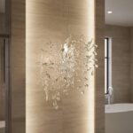 Aplică Model W33020-2L – Textură Cristal & Metal, 2 x E14, Argintiu - imagine 3