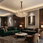 Candelabru Model 1117-600 – Textură Cristal & Metal, 8 x E14, Argintiu - imagine 5