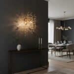 Aplică Model W33007-2L – Textură Cristal & Metal, 2 x E14, Auriu - imagine 5