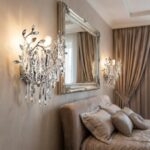 Aplică Model W1117-2 – Textură Cristal & Metal, 2 x E14, Argintiu - imagine 3