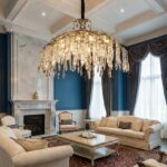 Candelabru Model 33121-600 – Textură Cristal & Metal, 8 x E14, Argintiu - imagine 7
