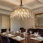 Candelabru Model 33121-600 – Textură Cristal & Metal, 8 x E14, Argintiu - imagine 4