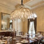 Candelabru Model 33121-800 – Textură Cristal & Metal, 10 x E14, Argintiu - imagine 5