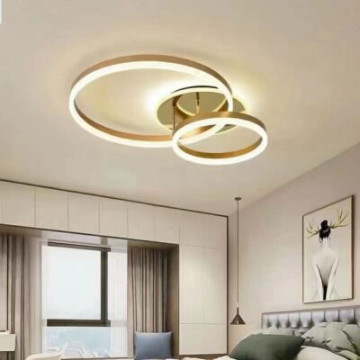 Lustră LED Model C900-2A GD cu Telecomandă – Design Elegant, Putere 120W