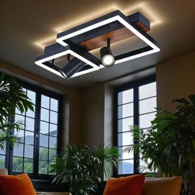 Lustră LED Model G4228 cu Telecomandă – Design Modern, Putere 92W