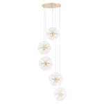 Lustră LED Tip Pendul Model 21-5 – Cristal & Metal, 30 x G9, Auriu - imagine 2