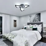 Lustră LED Model R9176-3A1 – cu Telecomandă, 42W, Negru - imagine 2