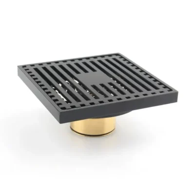 Sifon pardoseala sistem antimiros Es, Alama Elit's 100 mm , Negru Mat tip Rigola