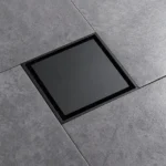 Sifon pardoseala sistem antimiros Es, Alama Elit's 100 mm , negru mat - imagine 3