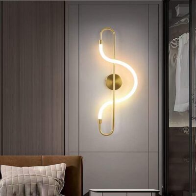 Aplică LED Model 9209 – Design Elegant, 16W, Auriu