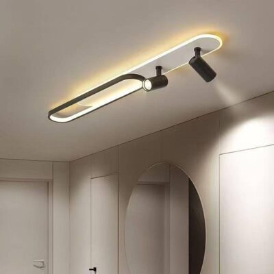 Aplică LED Model YCM635BK/100CM – Design Modern, 55W, Negru