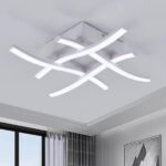 Lustră LED Model 9321 WH – 3 Funcții, 28W, Alb