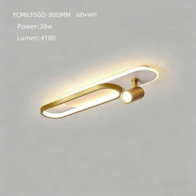 Aplică LED Model YCM635GD/80CM – Design Elegant, 38W, Auriu