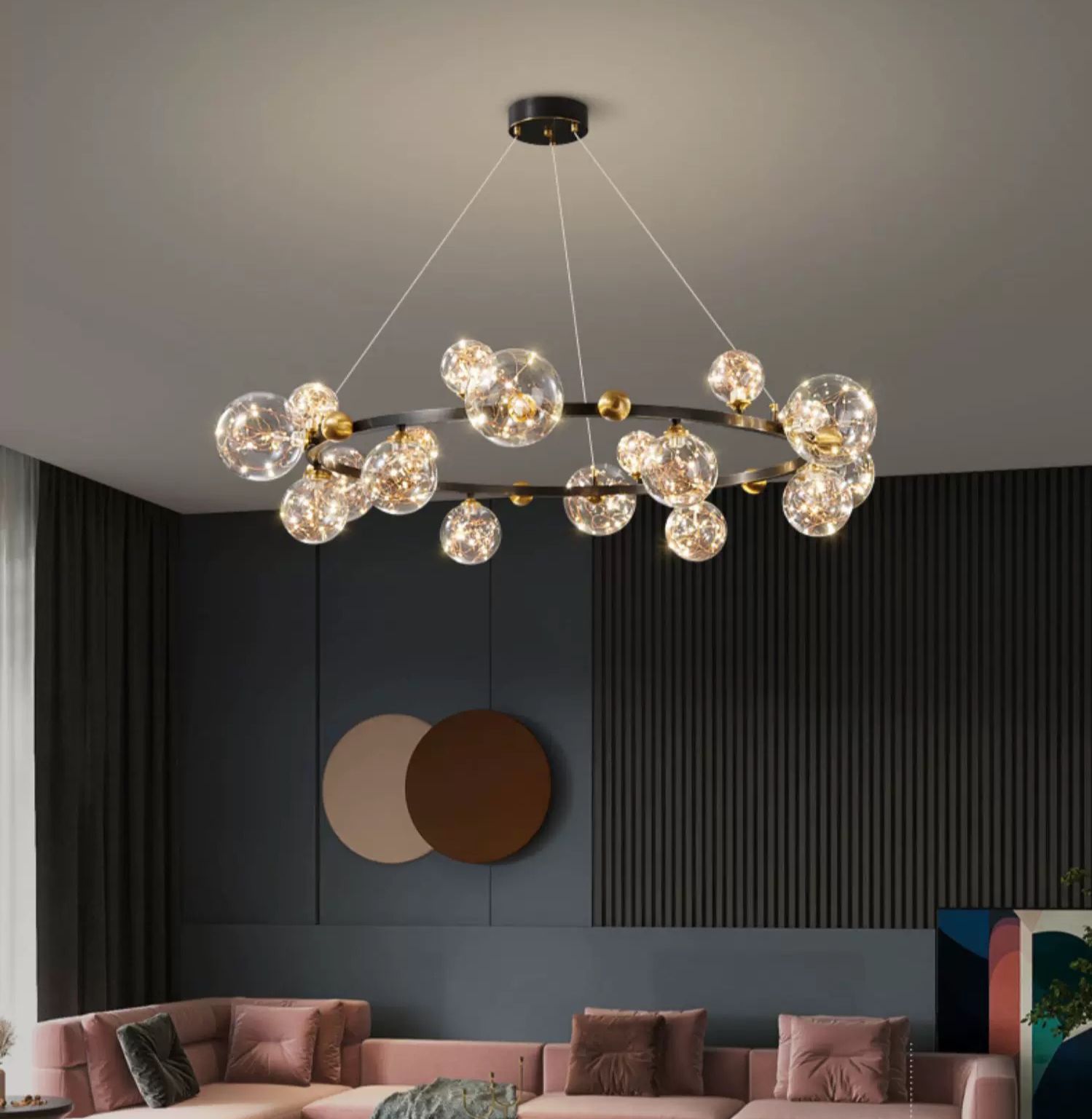 cf00fd8b-ffbd-4f72-8e16-36ac5007bb0c Lustră LED Model G4066-15 – Design Modern, 100W, Lumină Caldă - imagine 1