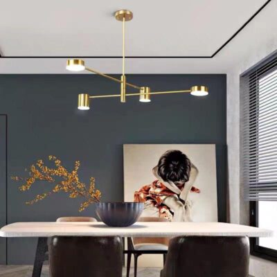 Lustră LED Model G4109-GD cu Telecomandă – Design Premium, 32W