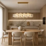 Pendul LED Model R9187-900 – cu Telecomandă, 144W, Auriu - imagine 2