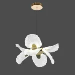 Pendul LED Model R9187-4 – cu Telecomandă, 164W, Gri