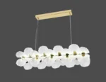 Pendul LED Model R9187-900 – cu Telecomandă, 144W, Auriu - imagine 3