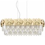 Candelabru Model SE-W9026-800×300 – Cristal, 14 x E14 - imagine 2