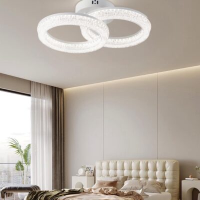 Lustră LED Model K2536-1+1 – cu Telecomandă, 80W