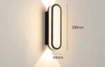 Aplică LED Exterior Model 0241-300A BK – IP65, 10W, Lumină Caldă 3000K - imagine 2