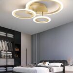 Lustră LED Model 3862-3 GD – cu Telecomandă, 76W