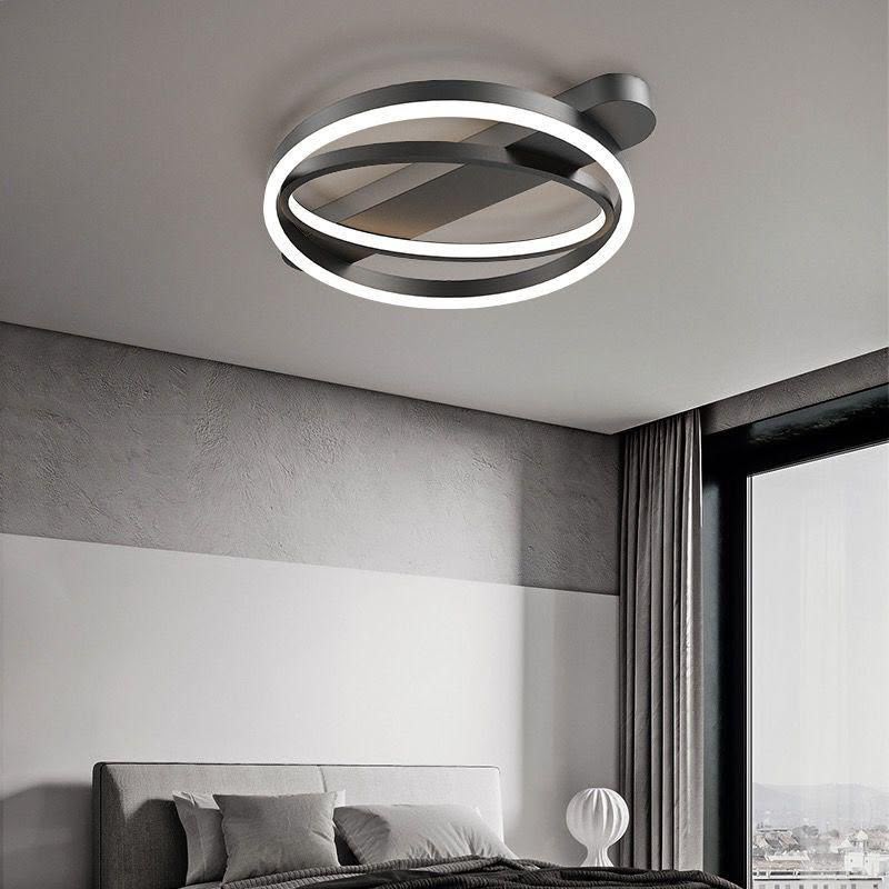 e339fe5a-6986-4ff6-be22-b01ec6129eb6 Lustră LED Model C2560-2 BK – cu Telecomandă, 120W - imagine 1