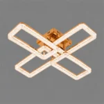 Lustră LED Model K2552-2+2A – 144W, Telecomandă, 3 Tipuri de Lumină, Intensitate Reglabilă - imagine 2