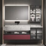 Oglindă Baie LED și Dezaburire Elit's Premium: Senzor Touch, Lumina Rece, Caldă și Neutră, 130x80cm, Lumina Ambientală Spate - imagine 2