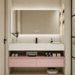 Oglindă Baie LED și Dezaburire Elit's Premium: Senzor Touch, Lumina Rece, Caldă și Neutră, 130x80cm, Lumina Ambientală Spate - imagine 4